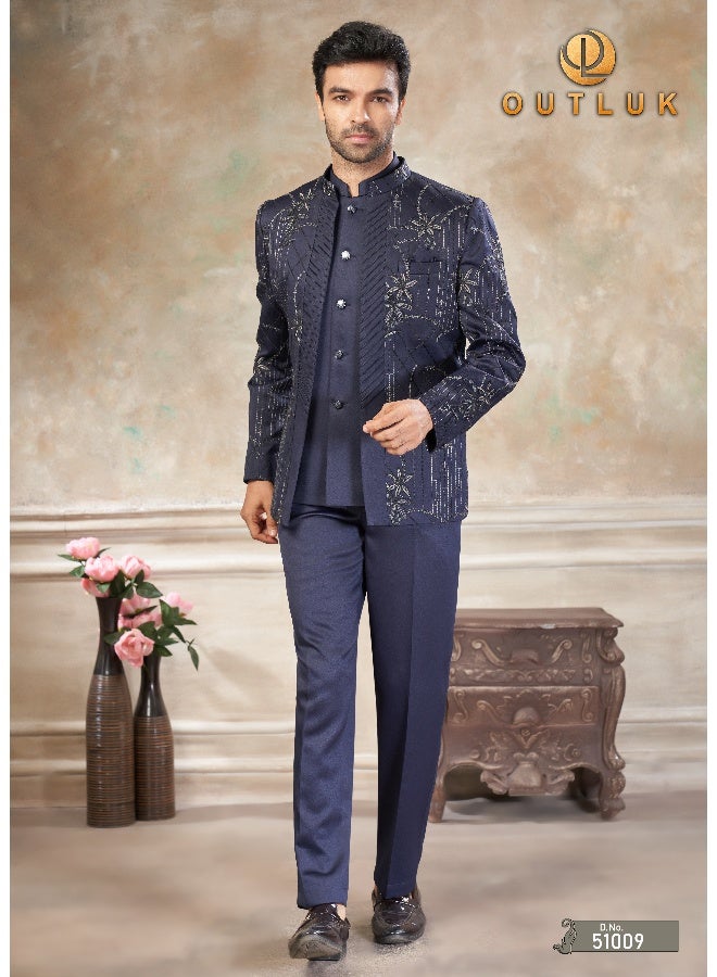 OUTLUK Embroidered Jodhpuri Suit for Men - Image 1